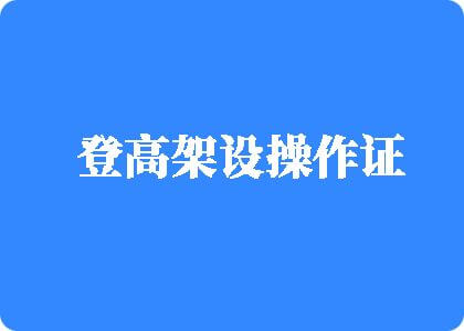 大鸡巴操操大肥逼登高架设操作证